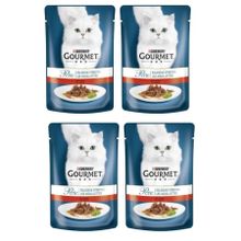 Gourmet 4x85 gr Purina Perle Izgara Sığır Kedi Konservesi