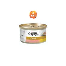 Gourmet 6x85 gr Gold Parça Etli ve Soslu Somon ve Tavuklu Kedi Konserve Maması