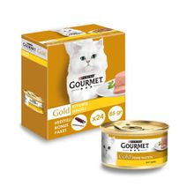 Gourmet Gold 24 x 85 gr Kıyılmış Hindi Ezme Kedi Yaş Maması