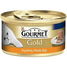 Gourmet Gold 24x85 gr Kıyılmış Hindi Etli Yetişkin Kedi Konservesi