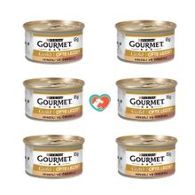 Gourmet Gold 6x85 gr Hindi Ördek Çifte Lezzet Kedi Konservesi