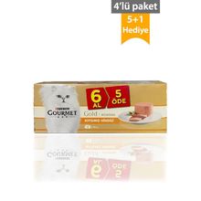 Gourmet Gold Kıyılmış Hindili Konserve Yetişkin 4x85 gr Kedi Maması