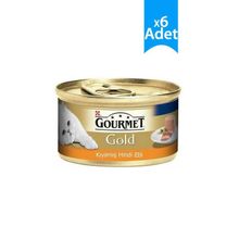 Gourmet Gold Kıyılmış Hindili Konserve Yetişkin 6x85 gr Kedi Maması