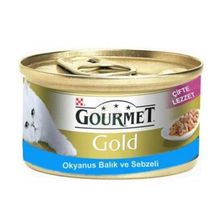Gourmet Gold Okyanus Balığı ve Sebzeli 85 GR Kedi Konserve