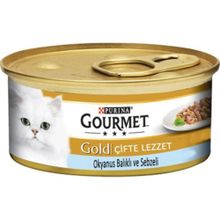 Gourmet Gold Okyanus Balıklı ve Ispanaklı 24x85 gr Kedi Maması