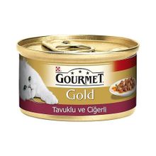Gourmet Gold Tavuklu ve Ciğerli 85 gr Kedi Konservesi