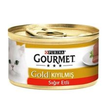 Gourmet Kıyılmış Sığır Etli 6x85 gr Kedi Konserve Yaş Maması