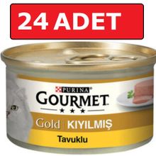 Gourmet Kıyılmış Tavuk Etli 24x85 gr Kedi Konserve Yaş Maması