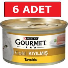 Gourmet Kıyılmış Tavuk Etli 6x85 gr Kedi Konserve Yaş Maması