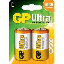 GP 2X Ultra Alkalin D Boy Kalın Pil