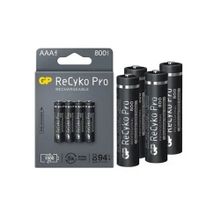GP Batteries GP85AAAHCB-2EB4 Recyko Pro 800 MAH 4'lü Paket Şarjlı AAA İnce Kalem Pil