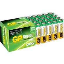 GP Batteries Yeşil GP15A 24'lü Süper Alkalin LR6-E91-AA Kalem Pil