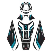 GP Kompozit CF Moto 250 SR 2020-2023 Uyumlu Turkuaz Tank Pad Seti
