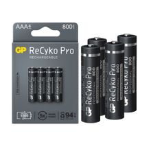 GP Pro AAA İnce 800 mAh 4’lü Şarjlı Pil