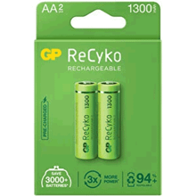 GP Recyko 1300 mAh 2'li Aa Sarj Edilebilir Kalem Pil