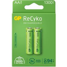 GP Recyko 1300 mAh AA 2'li Sarj Edilebilir Kalem Pil