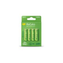 GP RecyKo 1300 mAh AA 4'lü Şarj Edilebilir Kalem Pil