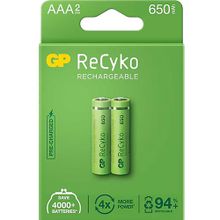 GP Recyko 2 Adet AAA İnce Şarjlı Pil
