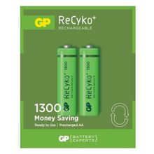 GP ReCyko 2'li Paket 1300mA NiMH AA Şarjlı Kalem Pil