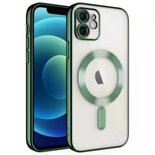 Gpack Apple iPhone 12 Demre Renkli Silikon Magsafe Wireless Şarj Özellikli Kılıf