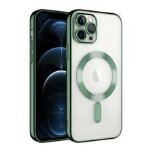 Gpack Apple iPhone 12 Pro Demre Renkli Silikon Magsafe Wireless Şarj Özellikli Kılıf