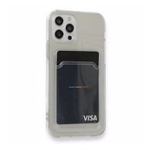 Gpack Apple iPhone 12 Pro Kartlıklı Şeffaf Silikon Lux Korumalı Kılıf