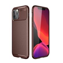 Gpack Apple Iphone 12 Pro Max Negro Karbon Dizayn Lacivert Ekran Koruyucu Silikon Cep Telefonu Kılıfı