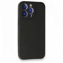 Gpack Apple Iphone 13 Pro Siyah Premier Mat Siyah Kamera Korumalı Silikon Cep Telefonu Kılıfı