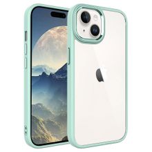 Gpack Apple iPhone 15 Krom Kamera Çıkıntılı Nikelaj Hassas Tuşlu Arkası Cam Kılıf