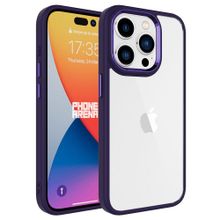 Gpack Apple iPhone 15 Pro Krom Kamera Çıkıntılı Nikelaj Hassas Tuşlu Arkası Cam Kılıf