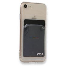 Gpack Apple iPhone SE 2022 Kartlıklı Şeffaf Silikon Lux Korumalı Kılıf