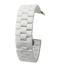 Gpack Apple Watch 4 5 38 mm Parlak Seramik Kaplama Metal ZR Beyaz Kordon