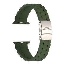 Gpack Apple Watch 4 5 40 mm KRD 72 Koyu Yeşil Mat Silikon Ayarlanabilir Kordon