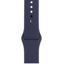 Gpack Apple Watch 44 mm Kılıf Silikon Düz Renkli KRD 11 Lacivert Kordon