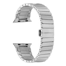 Gpack Apple Watch 6 40 mm KRD79 Siyah Alüminyum Alaşım Çizgi Desenli Kordon