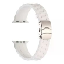 Gpack Apple Watch 7 41 mm KRD 72 Sarı Mat Silikon Ayarlanabilir Kordon