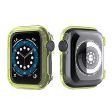 Gpack Apple Watch Se 40 mm Önü Arkası Açık Renkli Silikon Bronz Kordon