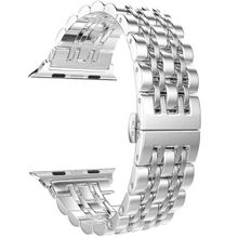 Gpack Apple Watch SE 44 mm Çift Renk Metal Çıtçıtlı KRD 14 Gümüş Kordon
