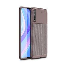 Gpack Huawei P Smart Z Negro Karbon Dizayn Nano Glass Kahverengi Silikon Cep Telefonu Kılıf