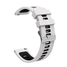 Gpack Huawei Watch Buds KRD 55 Beyaz Delikli Çift Renk Şık Tasarım Kordon