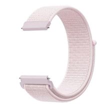 Gpack Huawei Watch GT 3 Active 46 mm Cırtcırt Kumaş Ayarlanabilir Açık Pembe Kordon