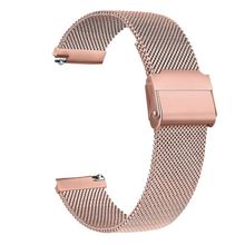 Gpack Huawei Watch GT 3 Active 46 mm Çıtçıtlı Hasır Metal Örgülü KRD 45 Bronz Kordon