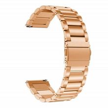Gpack Huawei Watch GT 3 Classic 46 mm Metal Sıralı Kordon KRD 04 Bronz Kordon
