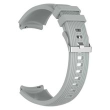 Gpack Huawei Watch GT 3 Elite 46 mm Silikon Kancalı Ayarlanabilir KRD 18 Gri Kordon