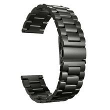 Gpack Huawei Watch GT 3 Pro 43 mm Metal Sıralı Kordon Siyah Kordon