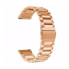 Gpack Huawei Watch GT2 42 mm Elegant Edition Metal Sıralı Kordon KRD 04 Siyah Kordon