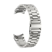 Gpack KRD 04 Samsung Galaxy Watch 4 46 mm Metal Sıralı Gümüş Kordon