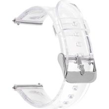 Gpack KRD13 Imilab W01 Metal Tokalı Silikon Şeffaf Kordon