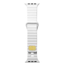 Gpack Krd73 Apple Watch 7 45 mm Silikon Metal Tokalı Ayarlanabilir Kordon