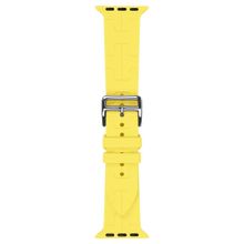 Gpack KRD92 Sarı Apple Watch 4 5 44 mm Katman Görünüm Spor Silikon Kordon